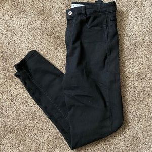 High waisted black jeans